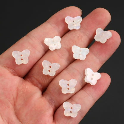 13mm AB Colorful Butterfly Resin Button Beads
