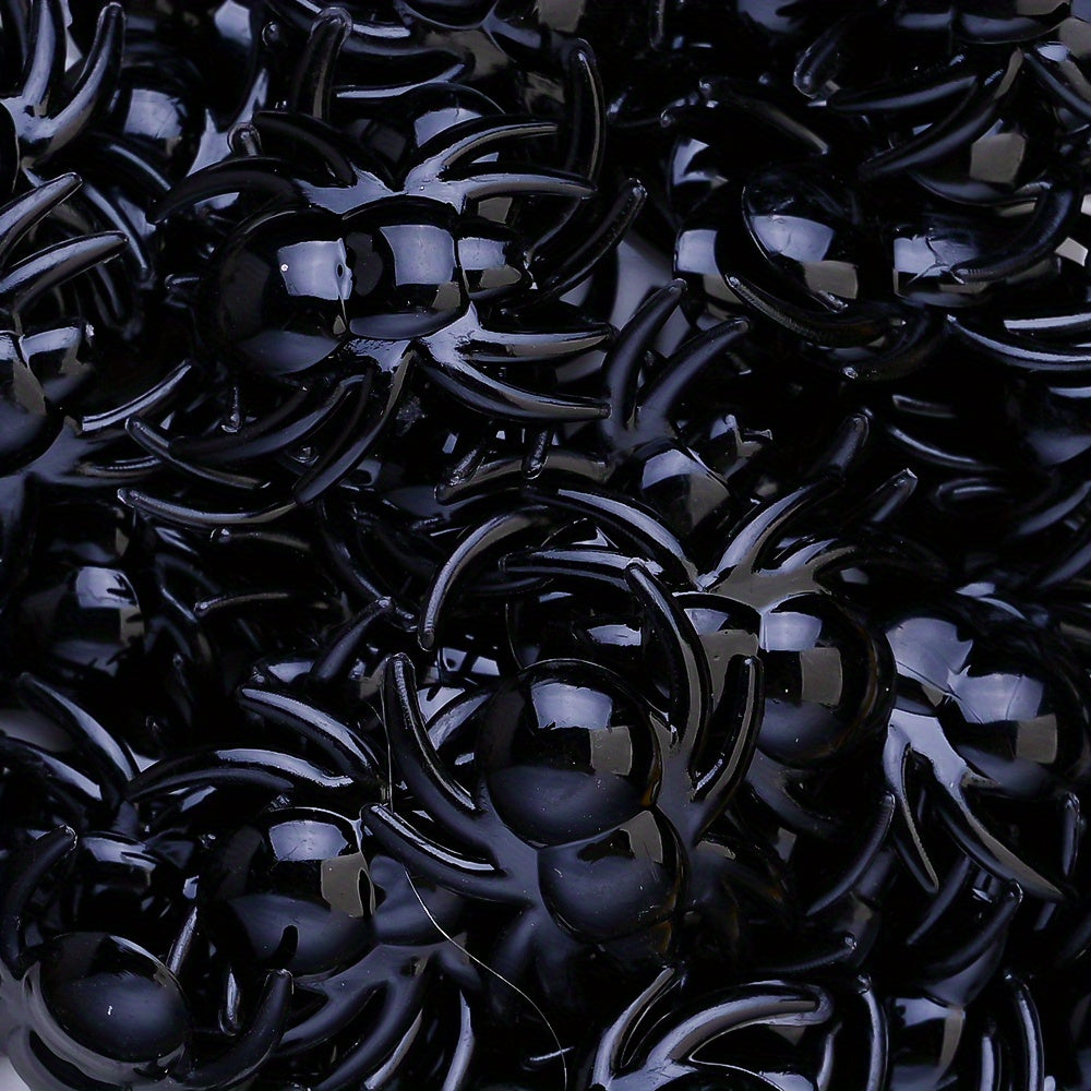 28x31mm Halloween Black Spider Acrylic Beads