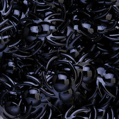 28x31mm Halloween Black Spider Acrylic Beads