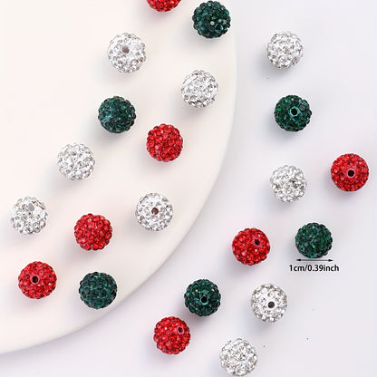 20pcs 10mm Christmas Halloween Resin Rhinestone Beads