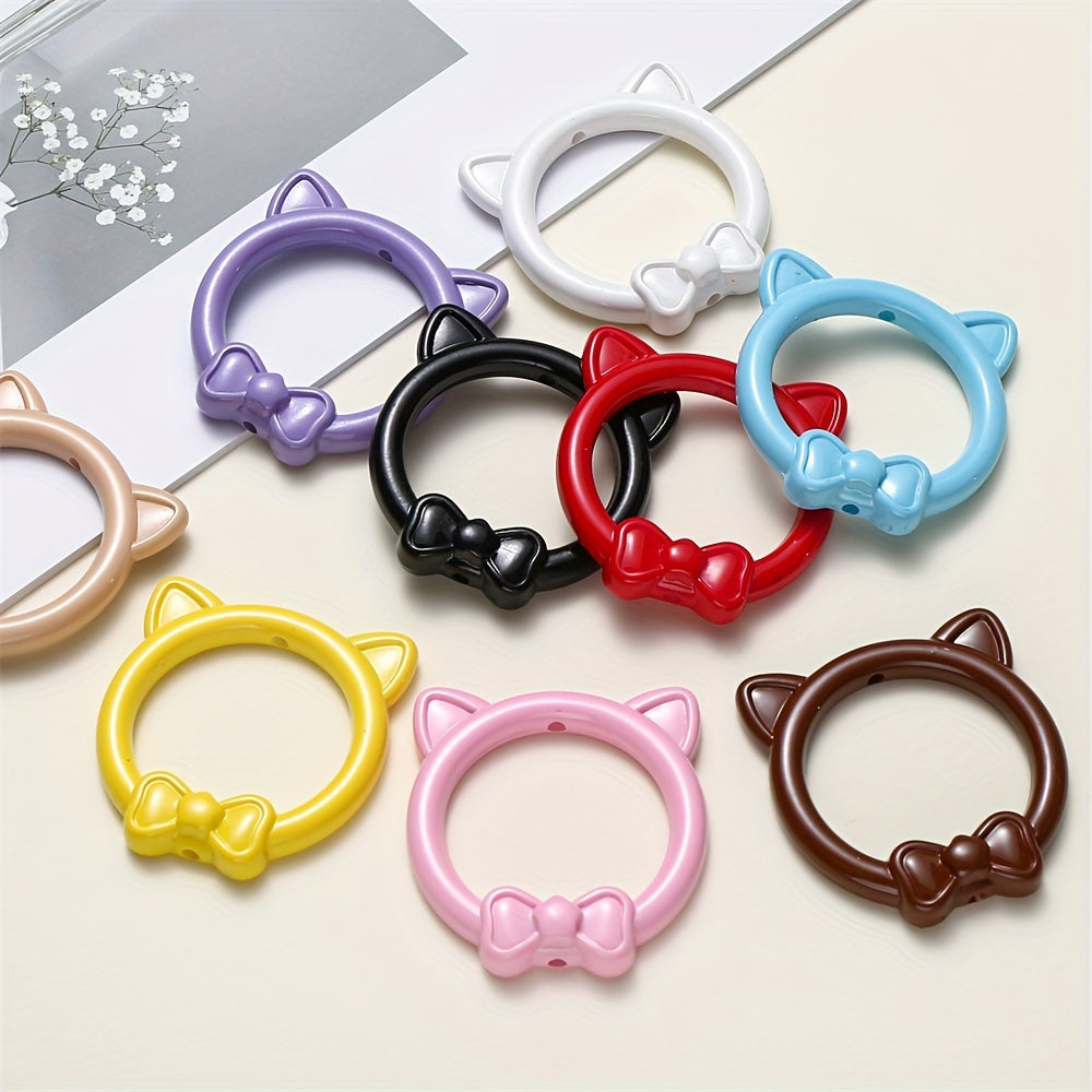 Golden Line Cat Eye Resin Round Spacer Beads