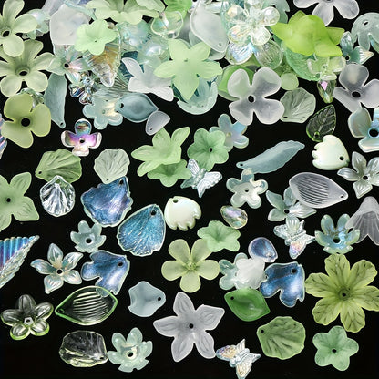 Multicolor Bowknot Resin Flatback Beads Box