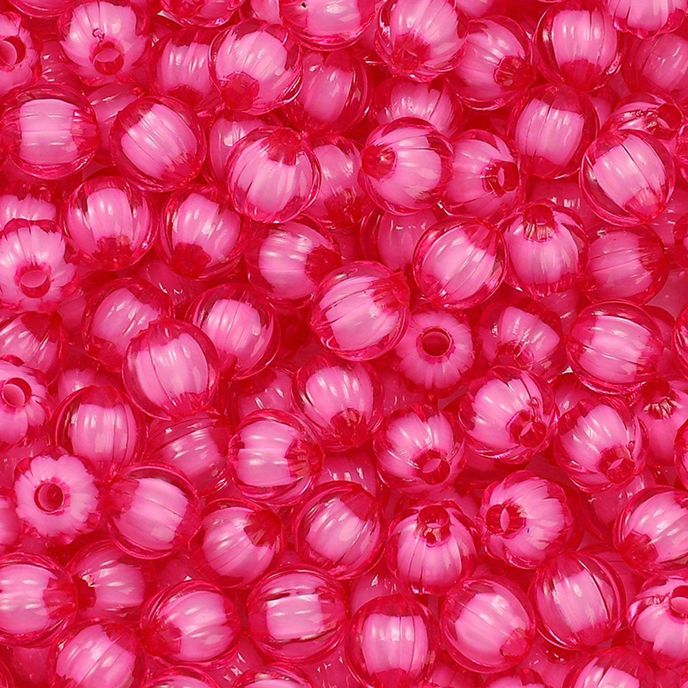 8/10mm Acrylic Pumpkin Beads