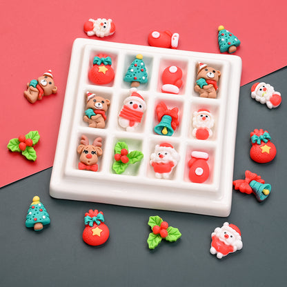 Christmas Resin Flat Back Beads
