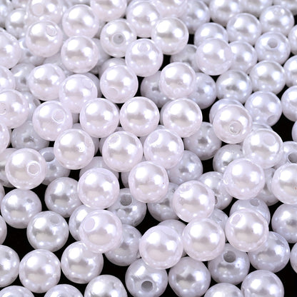 Multicolored Flat Geometric Acrylic Big Hole Beads