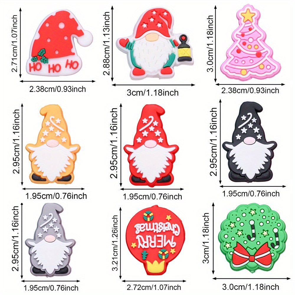 Christmas Silicone Flat Back Beads