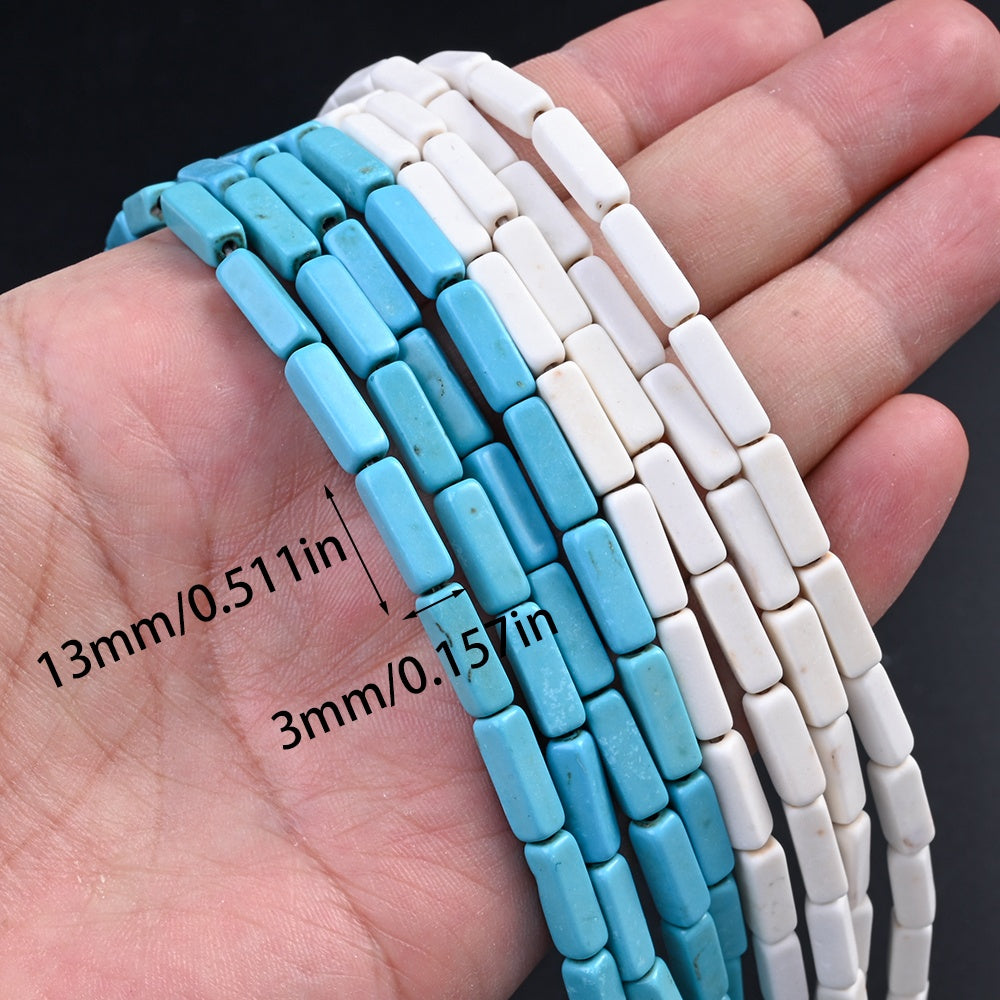 13x4mm Turquoise Rectangular Beads