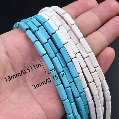 13x4mm Turquoise Rectangular Beads
