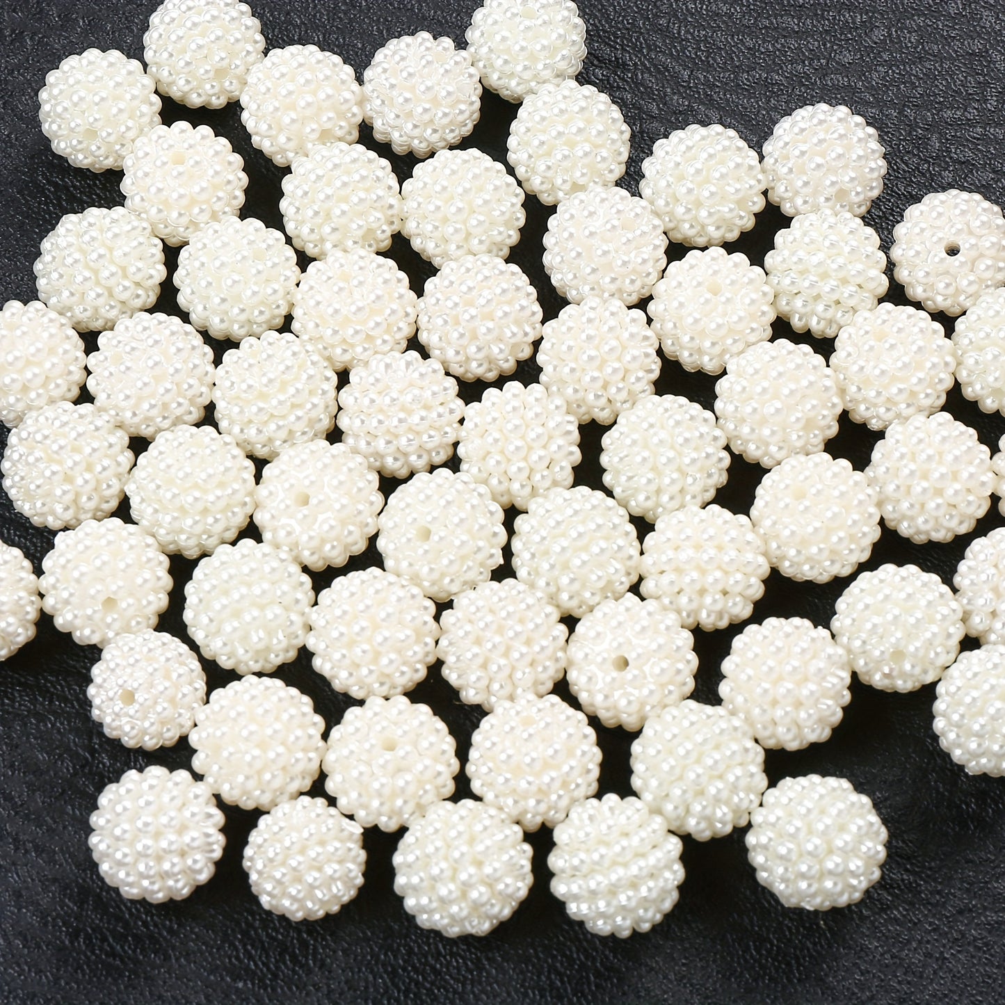 20-Piece AB Shiny Tulip Flower Leaf Acrylic Beads