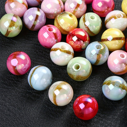 Large Hole Round CCB Spacer Beads