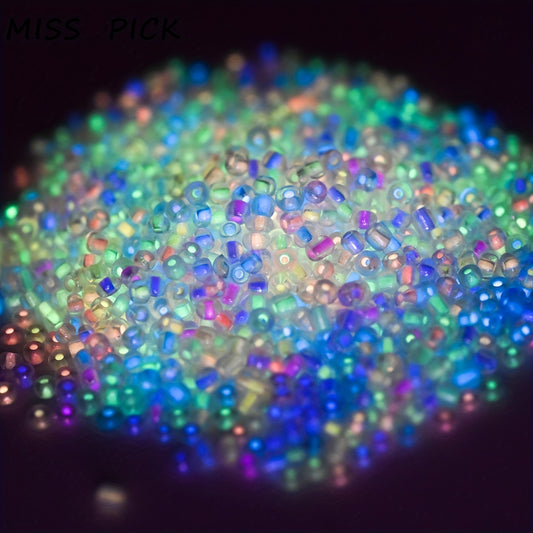 1000pcs 2.5/3mm Luminous Glass Seed Beads