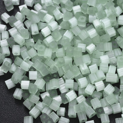 200Pcs Square Glass Beads For Jewelry Making 4MM Seed Beads & Beads Assortments DIY Handmade Bracelet Necklace Crafts Accessories