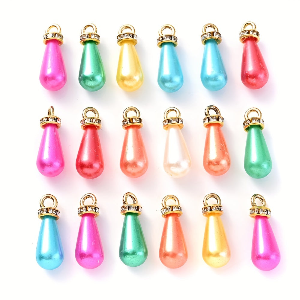 Acrylic Waterdrop Pearl Pendant Charms
