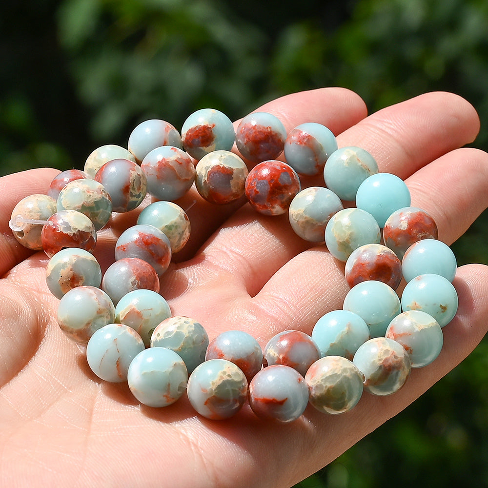 6/8/10mm Shoushan Stone Beads