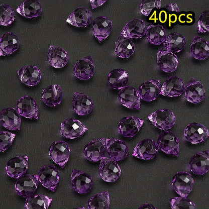 AB Color Faceted Strawberry Glass Beads