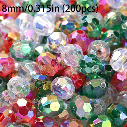 15-500pcs Christmas Acrylic Beads