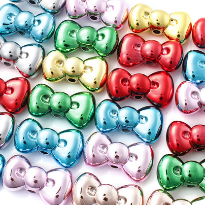 15x26mm Christmas Bowknot Spacer Beads