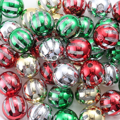 Colorful Imitation Pearl Acrylic Round Spacer Beads