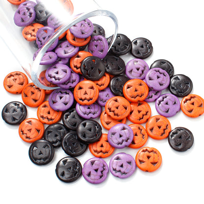 Halloween Turquoise Skull &amp; Pumpkin Beads