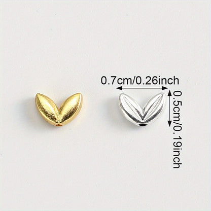 5×7mm Wheat Ear Alloy Spacer Beads