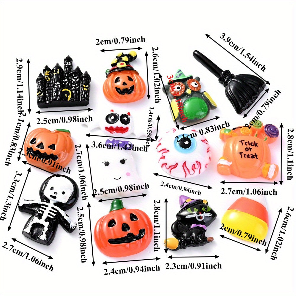 Halloween Resin Decorative Beads Set