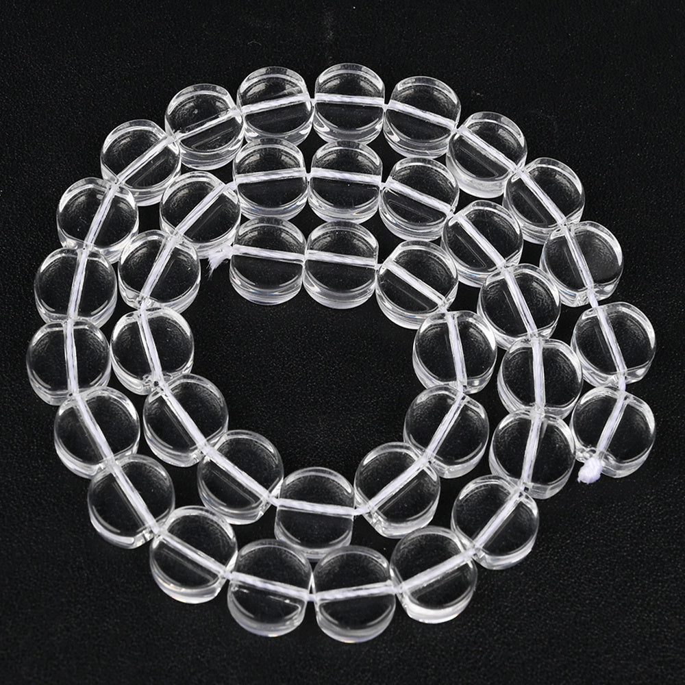 10×11mm Synthetic Crystal Faceted Glass Beads