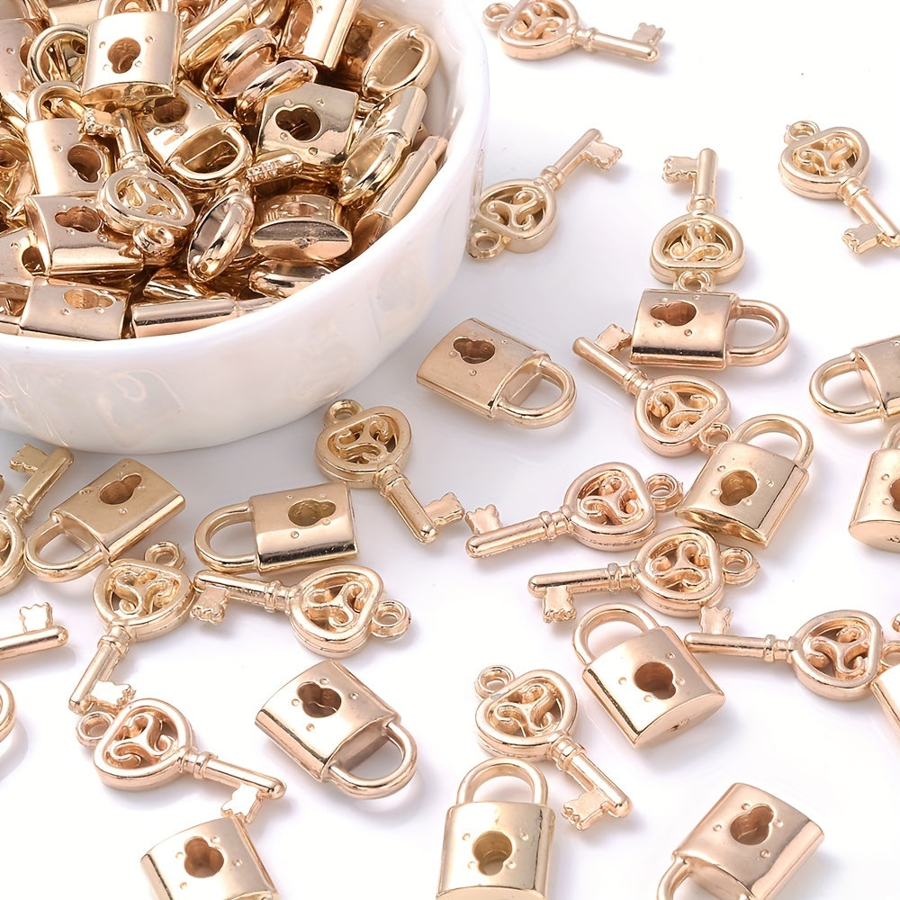 Key Lock Design Acrylic Charms