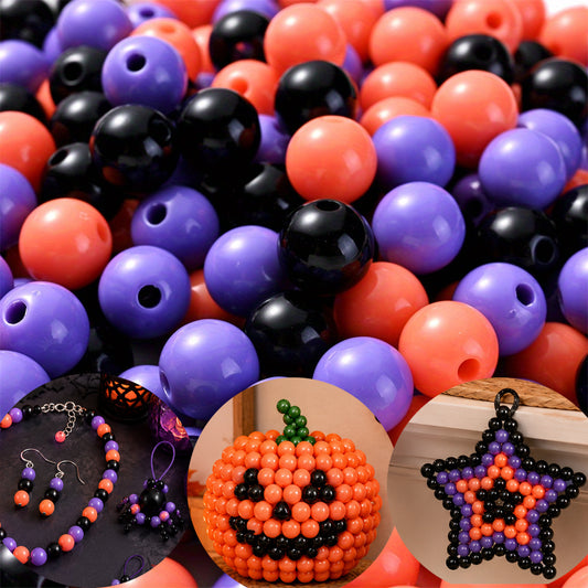 Halloween Mix Color Acrylic Round Spacer Beads