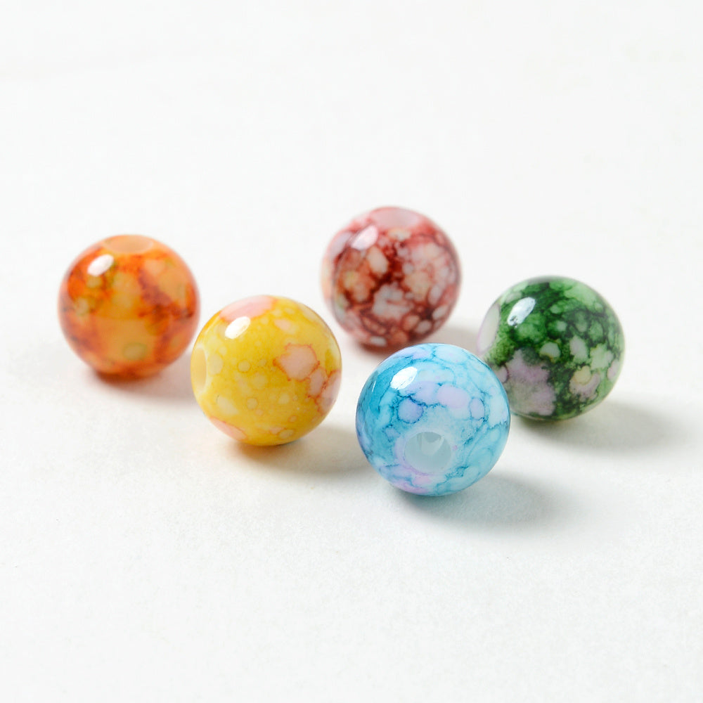 Gradient Round Acrylic Spacer Beads