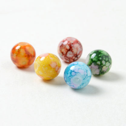 Gradient Round Acrylic Spacer Beads