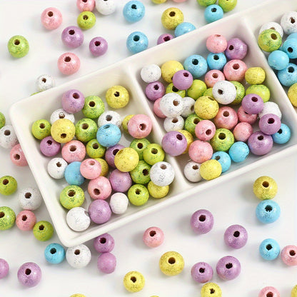 Mix Color Wooden Round Spacer Beads