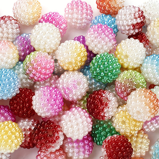 50pcs 12mm Colorful Acrylic Bayberry Beads