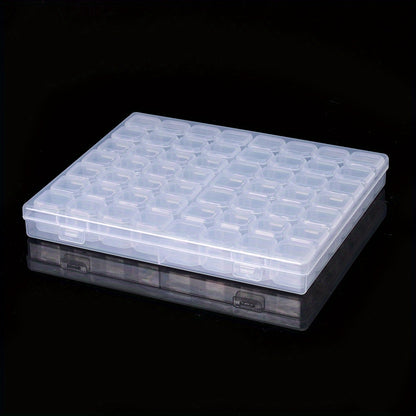Transparent Plastic Beads Storage Box Set