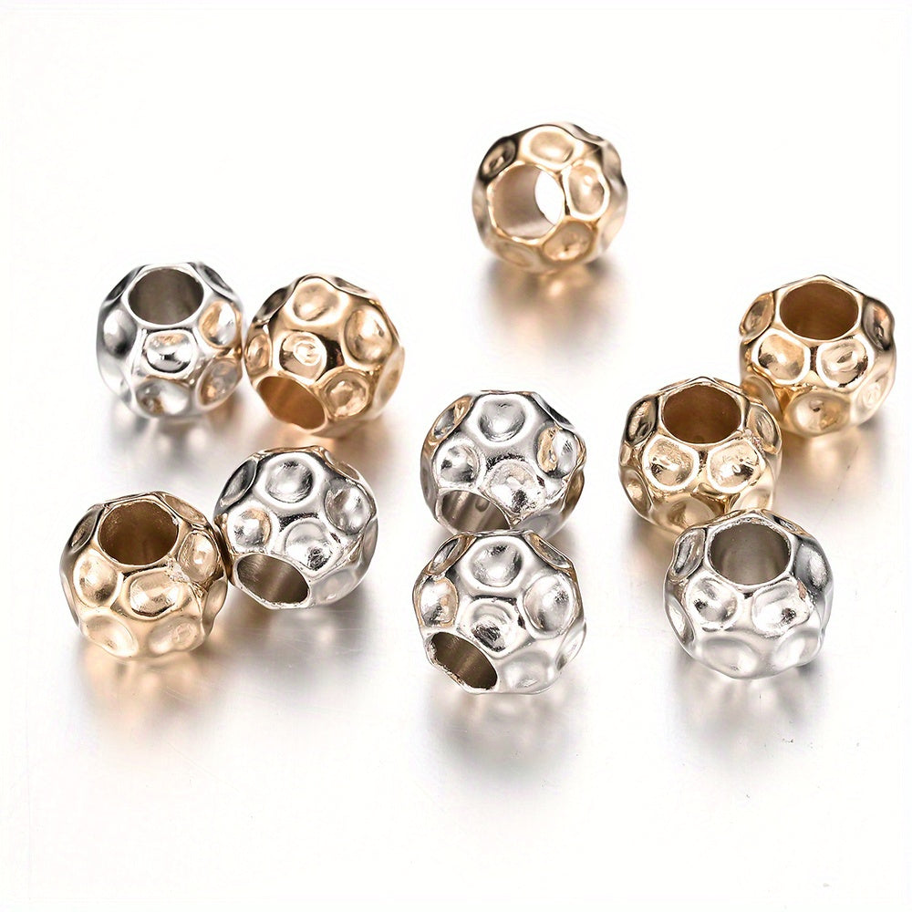 CCB Plastic Round Big Hole Beads