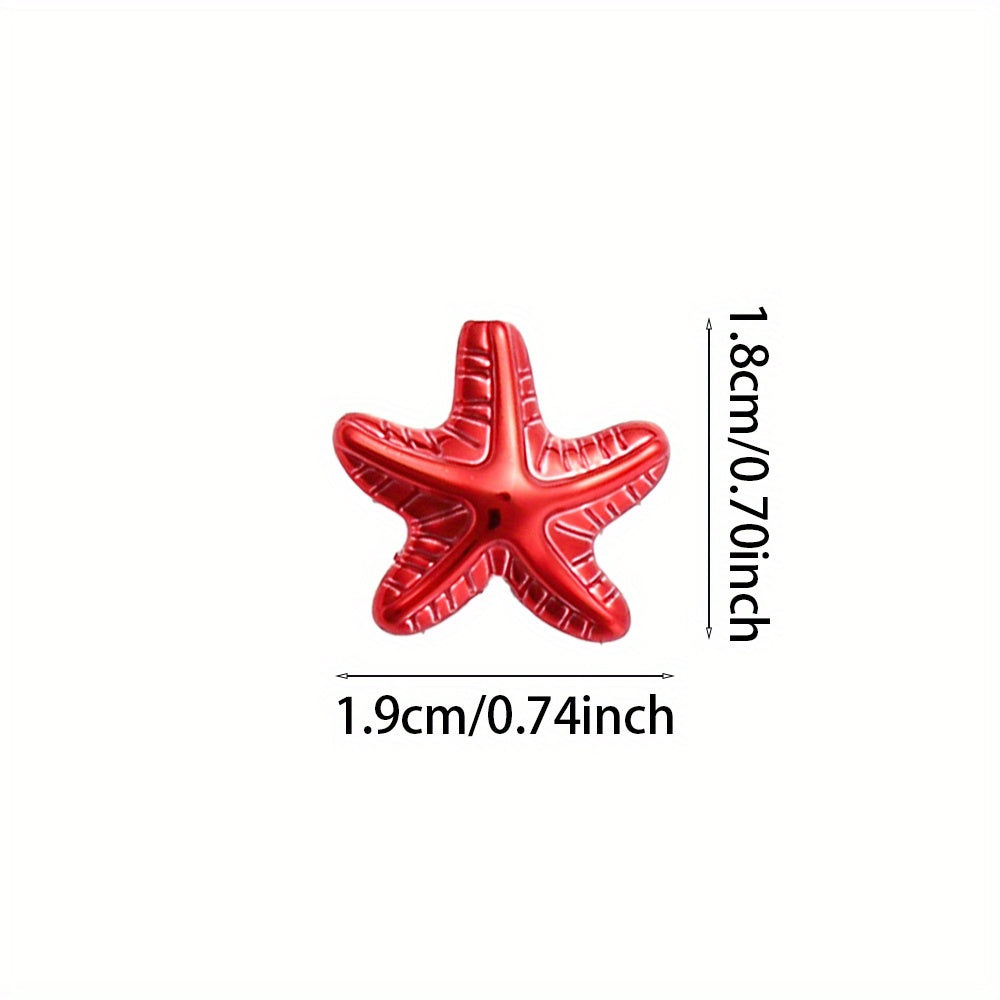 18x19mm Christmas Star Acrylic Beads