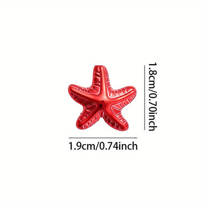 18x19mm Christmas Star Acrylic Beads