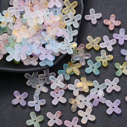 200pcs 10mm Golden Flower Cap Spacer Beads