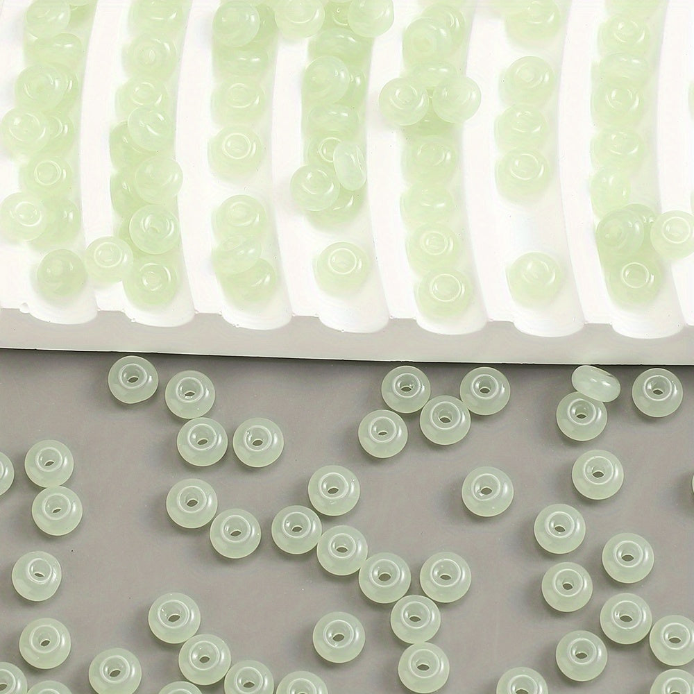 100pcs 3x6mm Glass Wheel Beads
