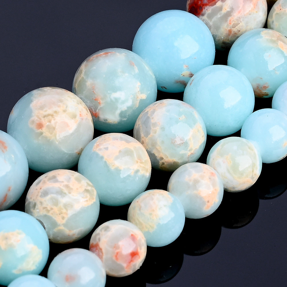6/8/10mm Shoushan Stone Beads
