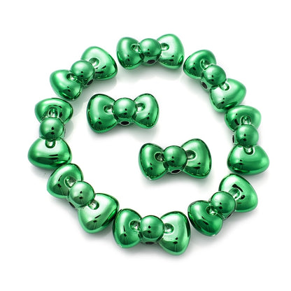 15x26mm Christmas Bowknot Spacer Beads