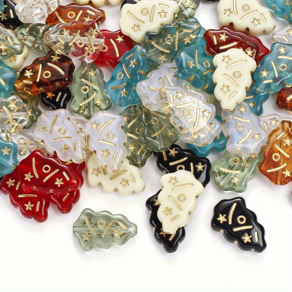 Christmas Tree Acrylic Beads
