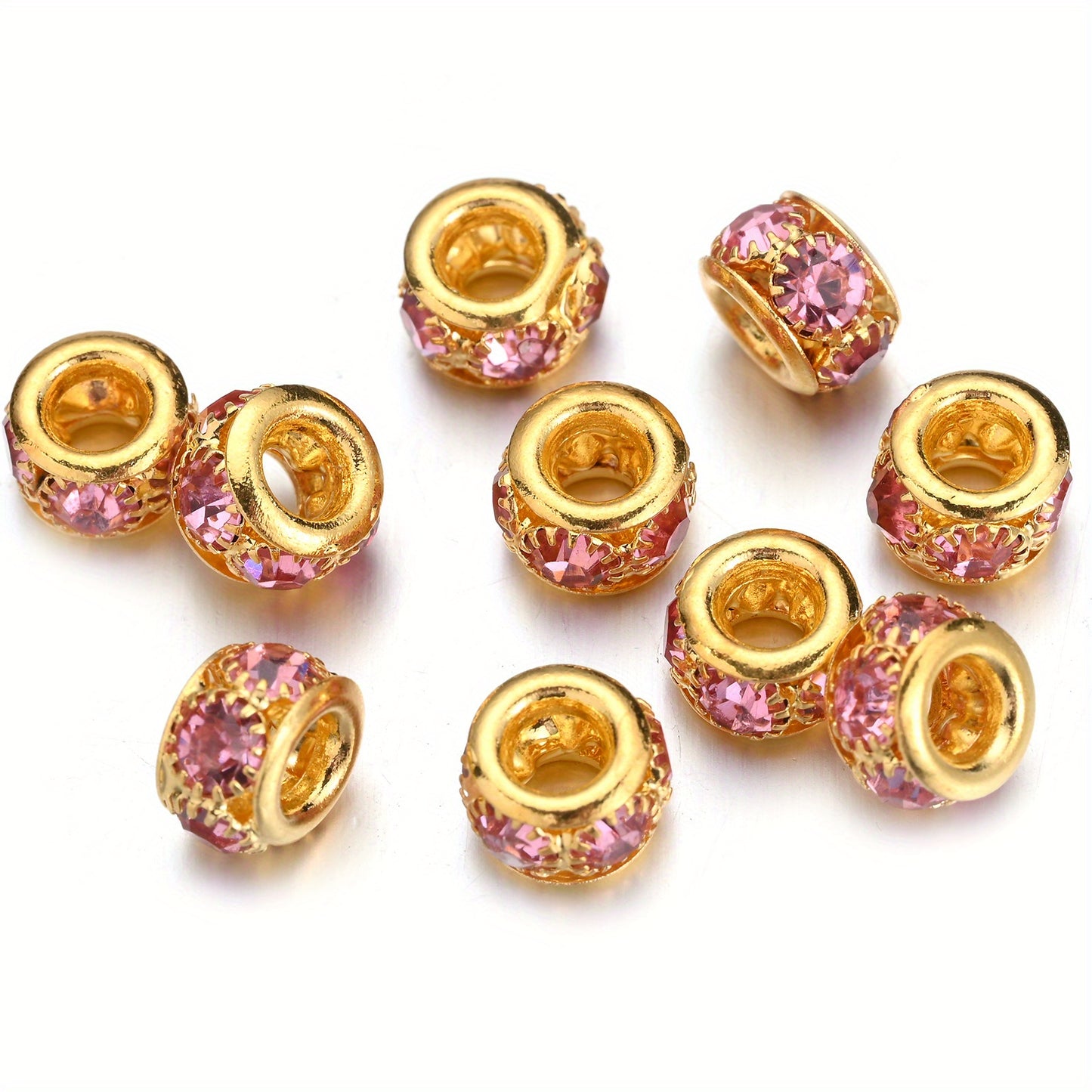 20g Pink Love Theme Clay No-Hole Patch Beads for Valentine's Day