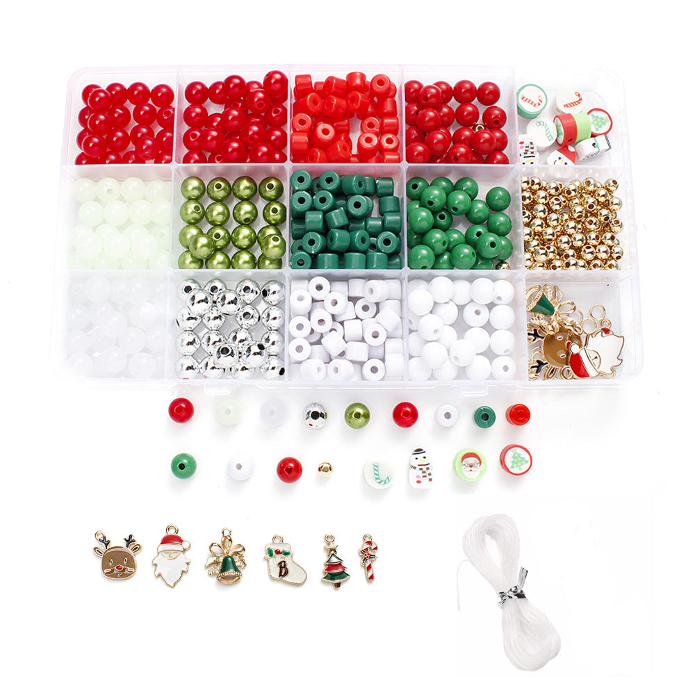 15-Grid Christmas DIY Jewelry Making Kit
