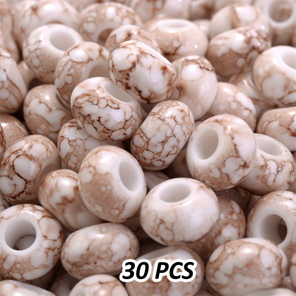 12x18mm Macaron Flocking Bear Vertical Hole Acrylic Spacer Beads
