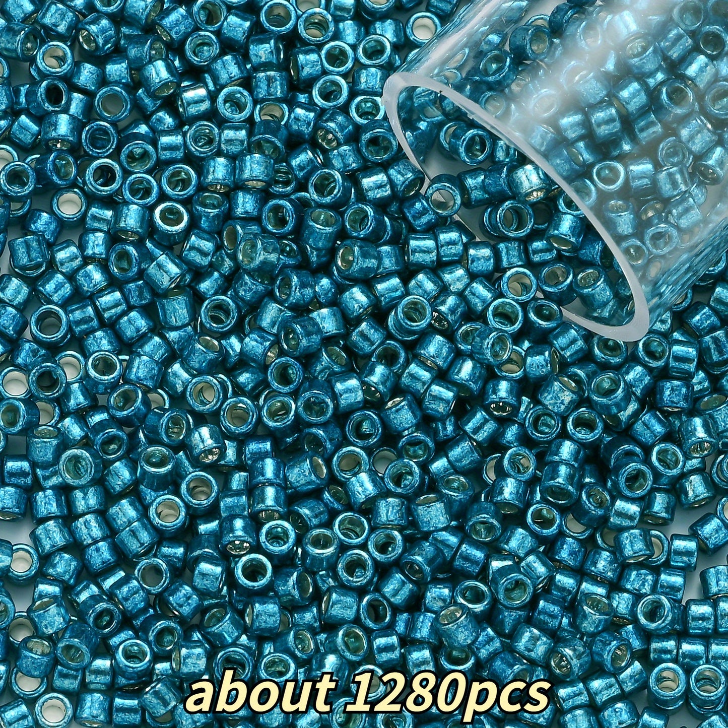 2mm Antique Color Glass Tube Beads