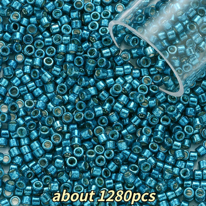 2mm Antique Color Glass Tube Beads