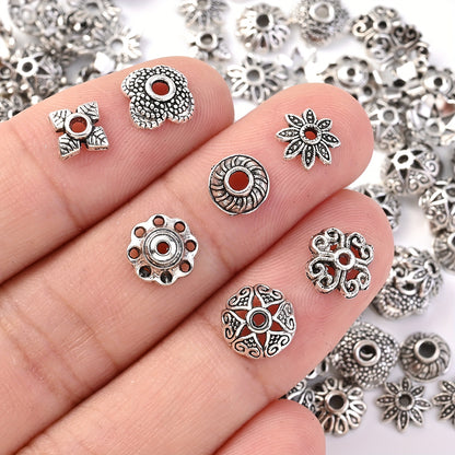 Mixed Flower Bead Caps