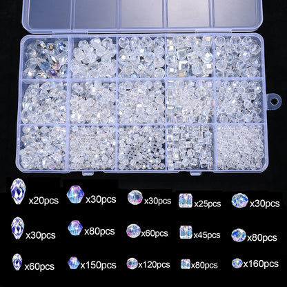 Clear Faceted Bead Assortment