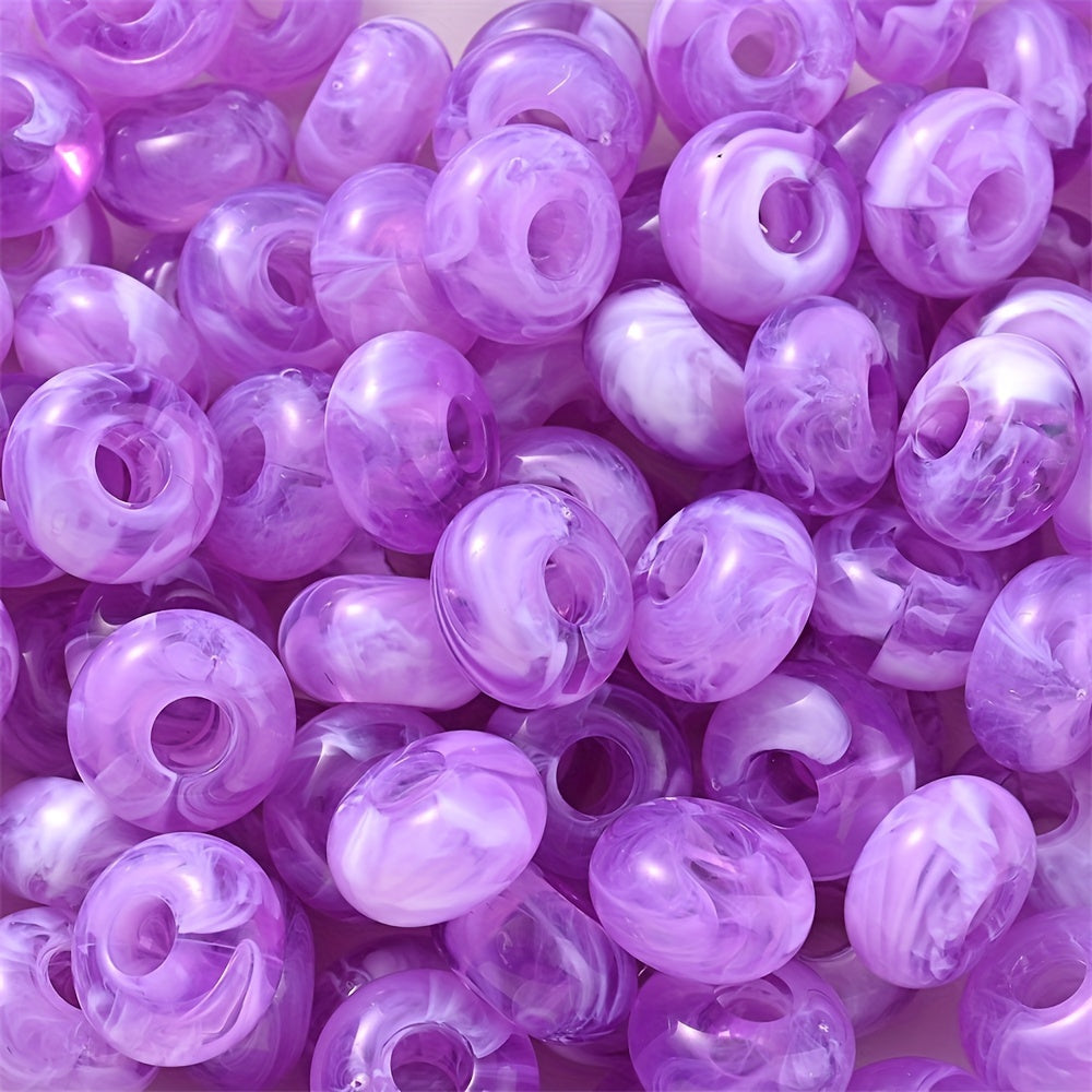 Colorful Bamboo Acrylic Cylinder Beads