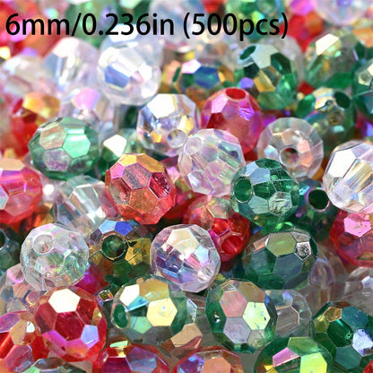 15-500pcs Christmas Acrylic Beads